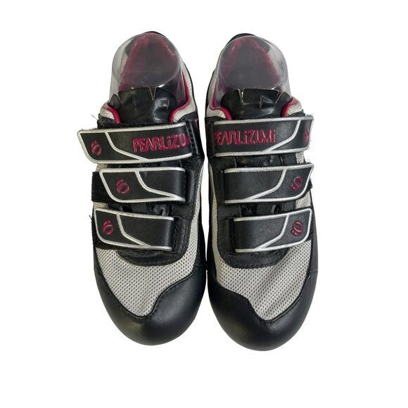 Pearl Izumi Cycling Quest Red 5720 Shoes w/ Pedal Cleats EUR 39 (M6.5 W7.5W) - Picture 2 of 7